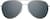 Front view of Aviator Sunglasses T04841112 in Silver thumbnail