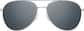 Front view of Aviator Sunglasses T04841112 in Silver thumbnail