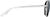Side view of Aviator Sunglasses T04841112 in Silver thumbnail