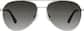 Front view of Aviator Sunglasses T04841113 in Silver thumbnail