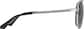 Side view of Aviator Sunglasses T04841113 in Silver thumbnail