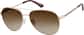 Angle view of Aviator Sunglasses T04841415 in Gold thumbnail