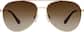 Front view of Aviator Sunglasses T04841415 in Gold thumbnail