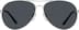 Aviator Sunglasses T04851112 in Silver