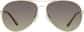 Front view of Aviator Sunglasses T04851415 in Gold thumbnail