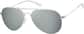 Angle view of Kids' Aviator Sunglasses T04861112 in Silver thumbnail