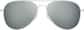 Front view of Kids' Aviator Sunglasses T04861112 in Silver thumbnail