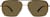 Front view of Aviator Sunglasses T04871415 in Gold thumbnail