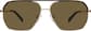 Front view of Aviator Sunglasses T04871415 in Gold thumbnail