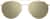 Front view of Aviator Sunglasses T04881415 in Gold thumbnail