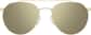 Front view of Aviator Sunglasses T04881415 in Gold thumbnail