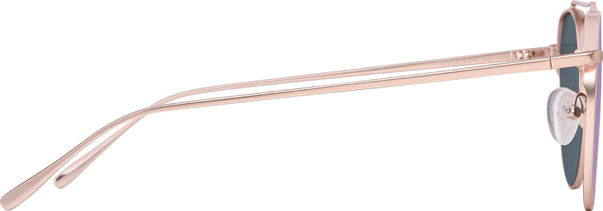 Side view of Aviator Sunglasses T04881919 in Rose Gold