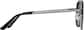 Side view of Aviator Sunglasses  T04891212 in Gray thumbnail