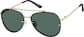 Angle view of Aviator Sunglasses  T04891424 in Gold thumbnail