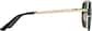 Side view of Aviator Sunglasses  T04891424 in Gold thumbnail