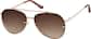 Angle view of Aviator Sunglasses  T04891915 in Rose Gold thumbnail