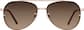 Front view of Aviator Sunglasses  T04891915 in Rose Gold thumbnail