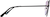 Side view of Cat-Eye Sunglasses T04902117 in Black thumbnail