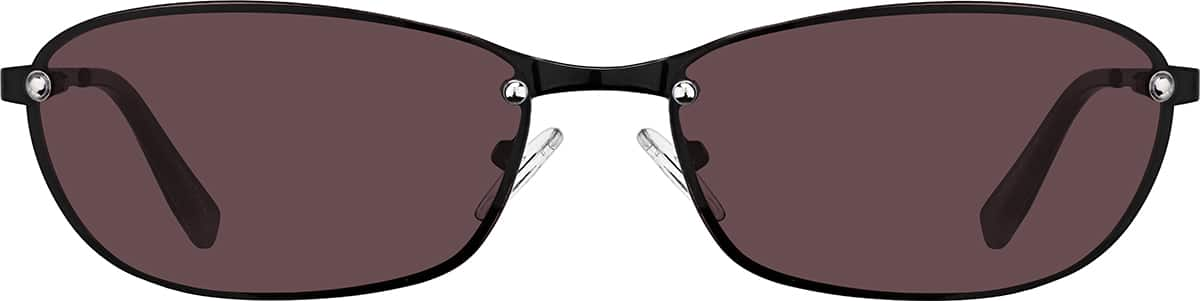 Front view of Cat-Eye Sunglasses T04962118 in Black