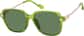 Angle view of Square Sunglasses T05542412 in Green thumbnail