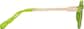 Side view of Square Sunglasses T05542412 in Green thumbnail