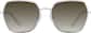 Front view of Geometric Sunglasses T05551215 in Gray thumbnail