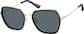 Angle view of Geometric Sunglasses T05552112 in Black thumbnail