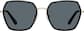 Front view of Geometric Sunglasses T05552112 in Black thumbnail
