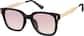 Angle view of Square Sunglasses T05572119 in Black thumbnail
