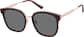 Angle view of Square Sunglasses T05581812 in Red thumbnail