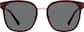 Front view of Square Sunglasses T05581812 in Red thumbnail