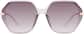 Front view of Geometric Sunglasses T05602319 in Clear thumbnail