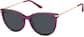 Angle view of Cat-eye Sunglasses T05621712 in Purple thumbnail