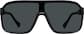 Front view of Wrap-Around Sunglasses  T05632112 in Black thumbnail
