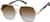 Angle view of Aviator Polarized Sunglasses T06021415 in Gold thumbnail