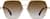 Front view of Aviator Polarized Sunglasses T06021415 in Gold thumbnail