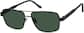Angle view of Aviator Sunglasses T06042124 in Black thumbnail