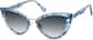 Angle view of Cat-Eye Sunglasses T06051612 in Blue thumbnail