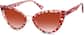 Angle view of Cat-Eye Sunglasses T06051818 in Red thumbnail