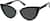 Angle view of Cat-Eye Sunglasses T06052112 in Black thumbnail