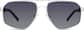 Front view of Aviator Sunglasses T06061117 in Silver thumbnail