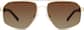 Front view of Aviator Sunglasses T06061415 in Gold thumbnail