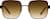 Front view of Square Sunglasses T06112115 in Black/Amber thumbnail