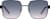 Front view of Square Sunglasses T06112119 in Black/Grey thumbnail