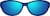 Front view of Wraparound Sunglasses T08021616 in Blue with Blue Mirror thumbnail