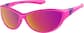Angle view of Wraparound Sunglasses T08021717 in Purple with Rose Gold Mirror thumbnail
