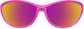 Front view of Wraparound Sunglasses T08021717 in Purple with Rose Gold Mirror thumbnail