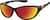 Angle view of Wraparound Sunglasses T08022142 in Black with Flame Mirror thumbnail