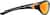 Side view of Wraparound Sunglasses T08022142 in Black with Flame Mirror thumbnail