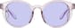 Front view of Round Sunglasses T08031717 in Purple thumbnail